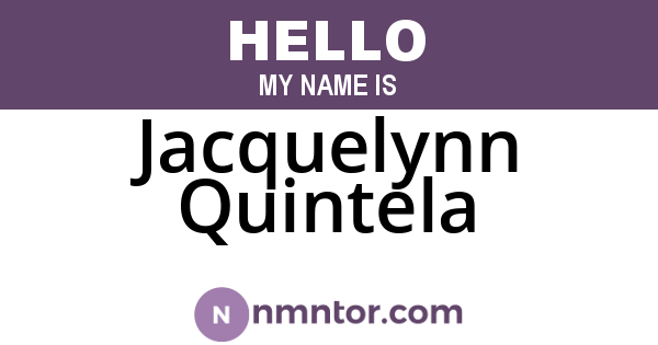 Jacquelynn Quintela