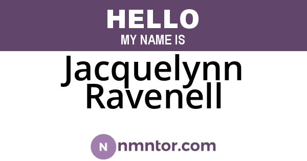 Jacquelynn Ravenell
