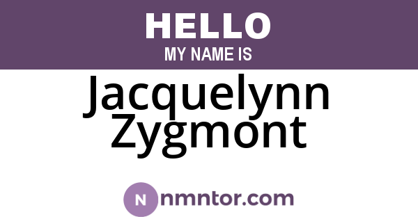Jacquelynn Zygmont