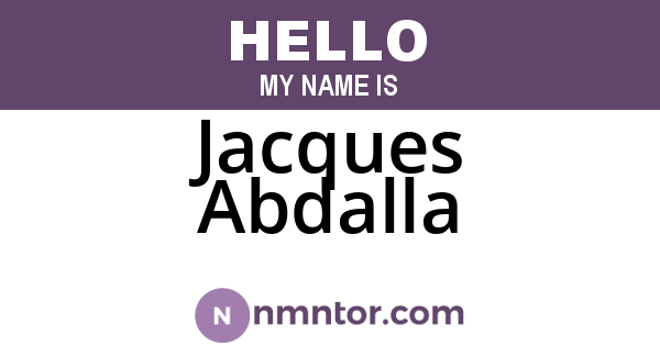 Jacques Abdalla