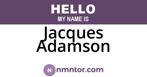 Jacques Adamson