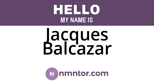 Jacques Balcazar