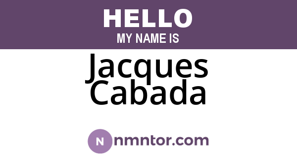 Jacques Cabada