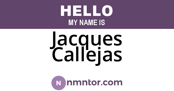 Jacques Callejas