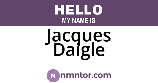 Jacques Daigle