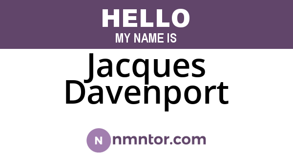 Jacques Davenport