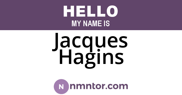 Jacques Hagins