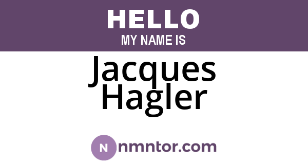 Jacques Hagler