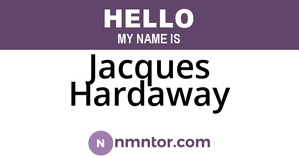 Jacques Hardaway