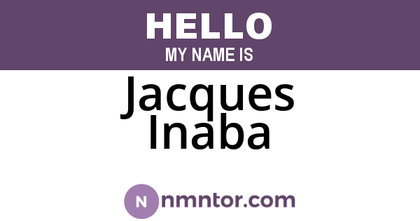 Jacques Inaba