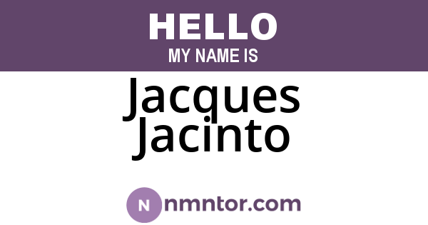 Jacques Jacinto