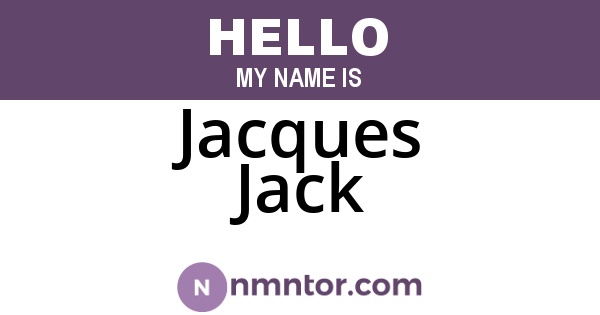 Jacques Jack
