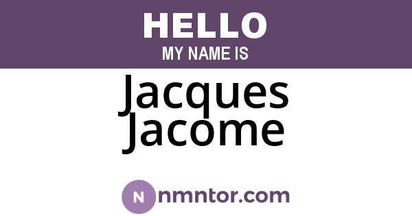 Jacques Jacome