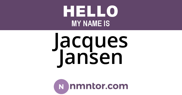 Jacques Jansen