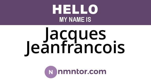 Jacques Jeanfrancois