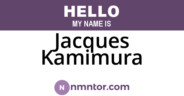 Jacques Kamimura