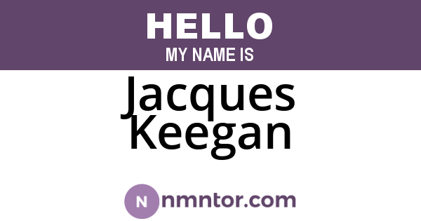 Jacques Keegan