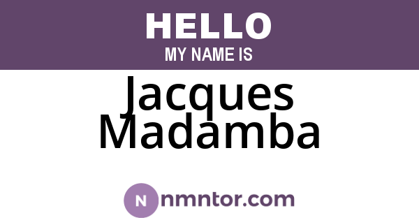 Jacques Madamba