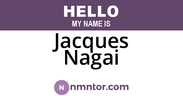 Jacques Nagai
