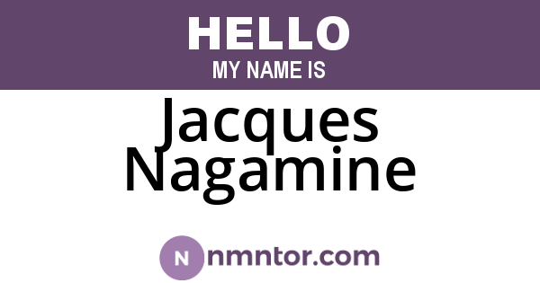 Jacques Nagamine