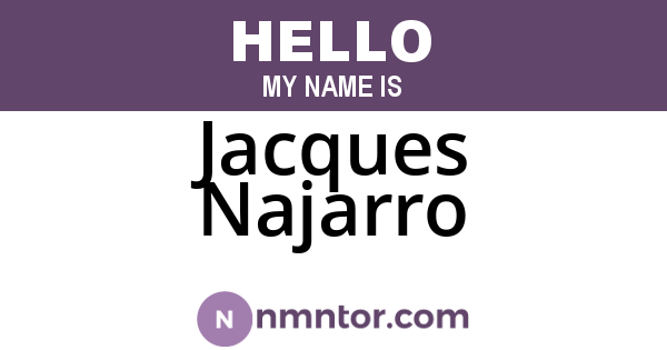Jacques Najarro