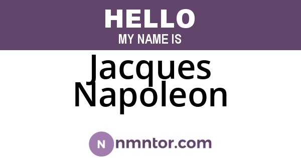 Jacques Napoleon