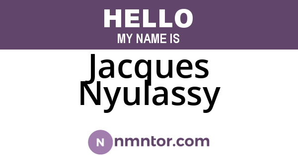 Jacques Nyulassy