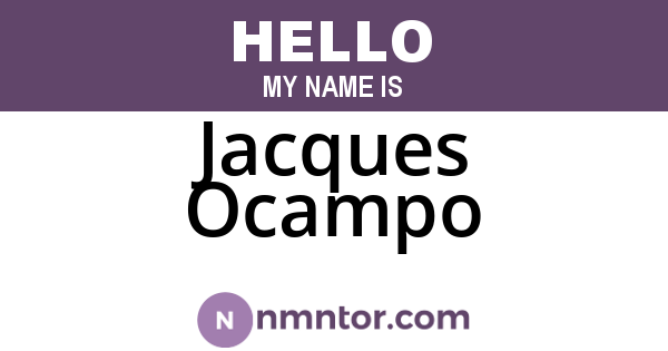 Jacques Ocampo
