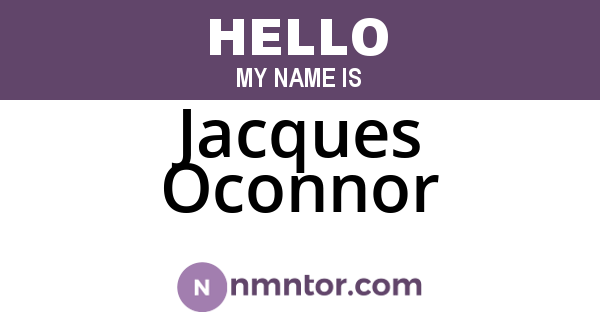 Jacques Oconnor