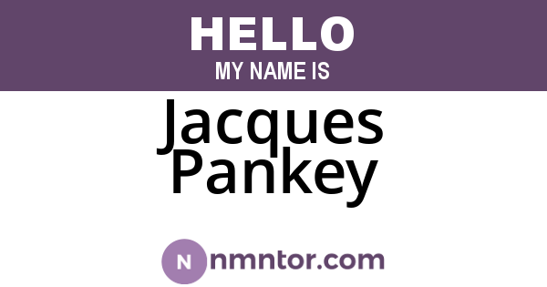 Jacques Pankey