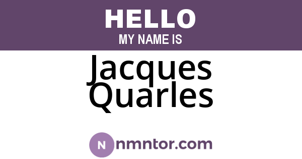 Jacques Quarles