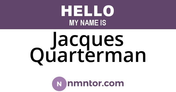 Jacques Quarterman