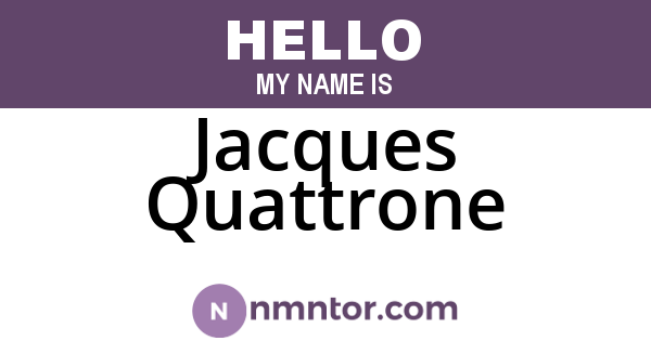 Jacques Quattrone