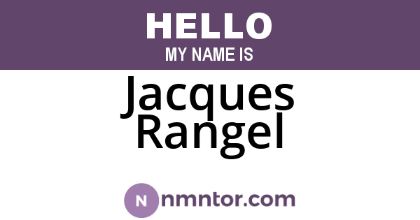 Jacques Rangel