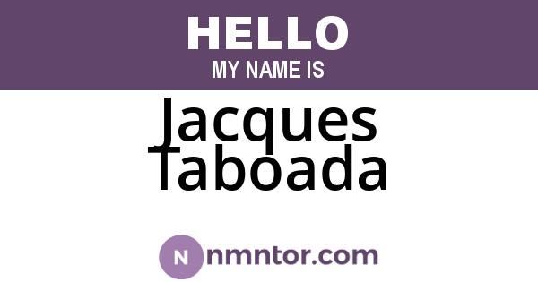 Jacques Taboada