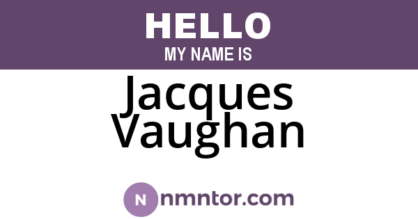 Jacques Vaughan
