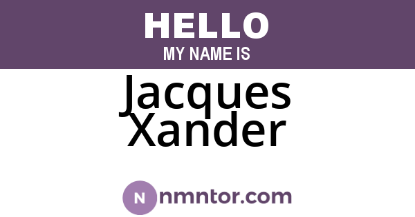 Jacques Xander
