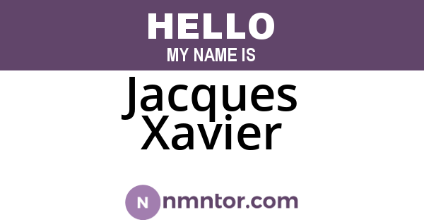 Jacques Xavier
