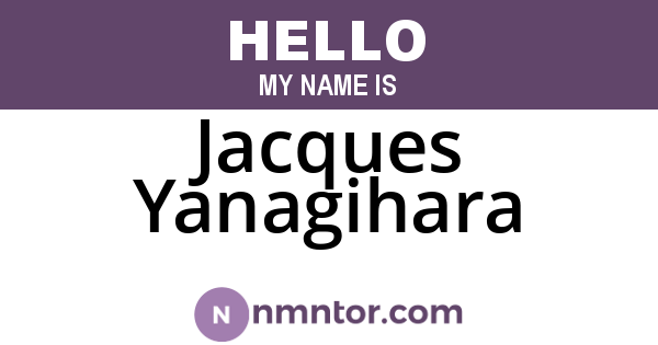Jacques Yanagihara