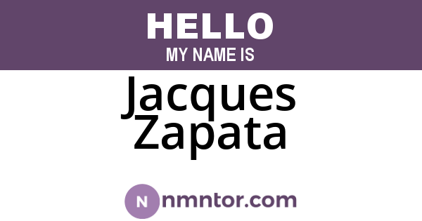 Jacques Zapata