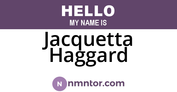 Jacquetta Haggard