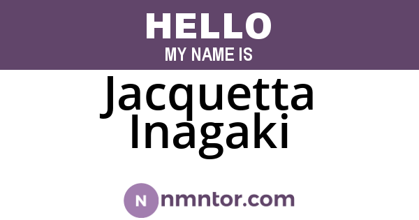 Jacquetta Inagaki