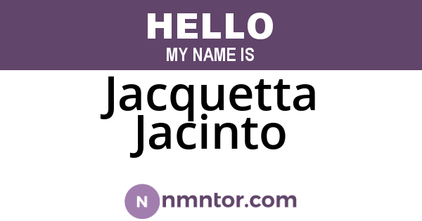 Jacquetta Jacinto