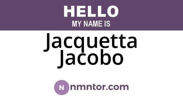 Jacquetta Jacobo