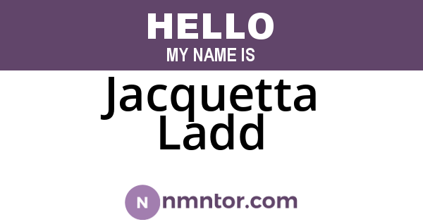 Jacquetta Ladd