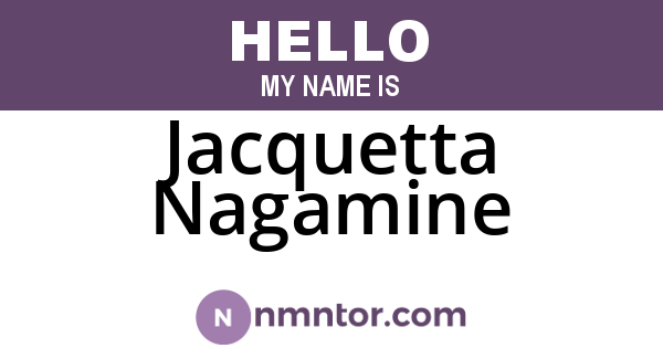 Jacquetta Nagamine