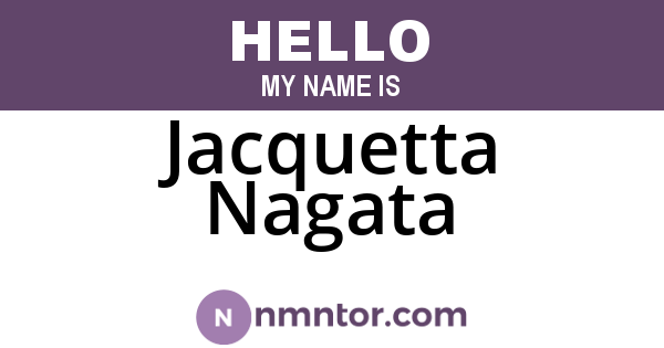 Jacquetta Nagata