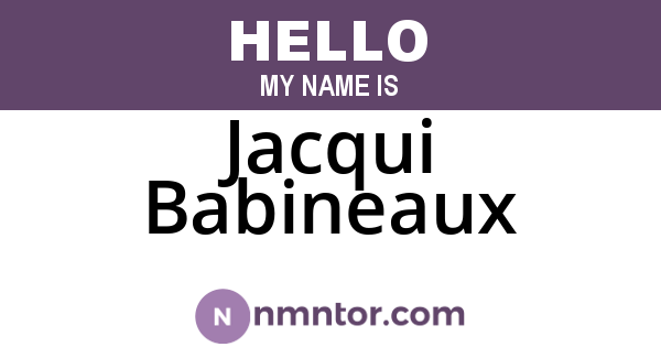 Jacqui Babineaux