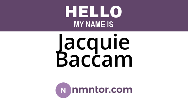 Jacquie Baccam