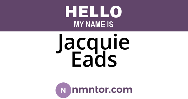 Jacquie Eads